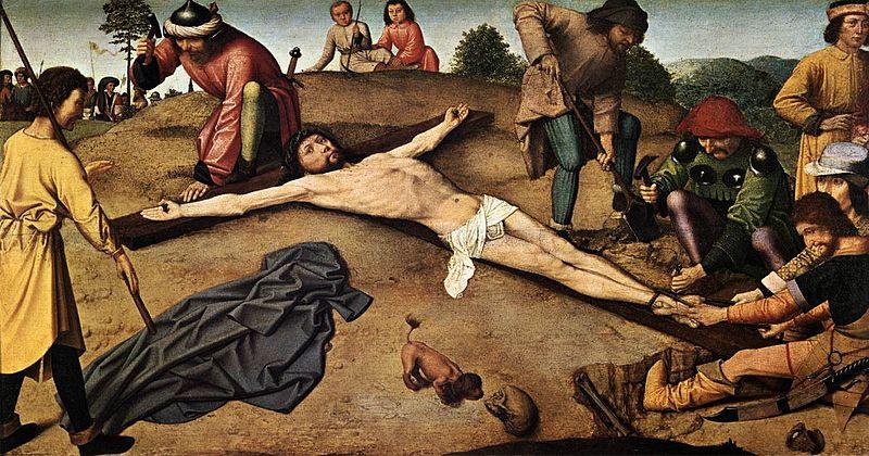 Gerard David Christ Nailed to the Cross china oil painting image